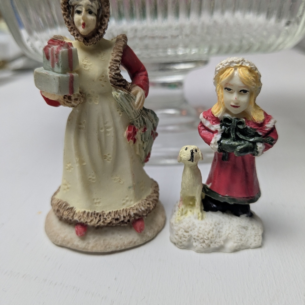 Set Of 3 Vintage Christmas Figurines In Good Used Condition - Picture 4 of 6